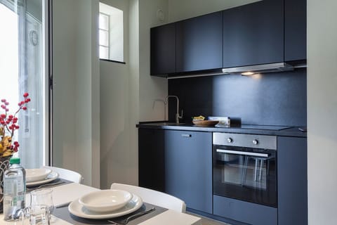 Apartment | Private kitchen | Full-size fridge, oven, stovetop, dishwasher