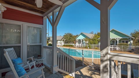 House, Multiple Beds, Patio, Pool View (Beach Therapy) | Balcony view