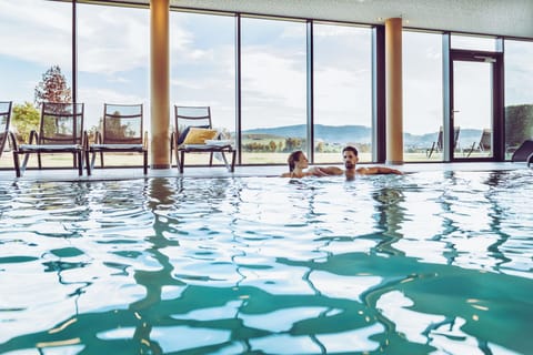 Indoor pool, outdoor pool