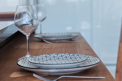 Luxury Apartment | Private kitchen | Full-size fridge, oven, dishwasher, toaster