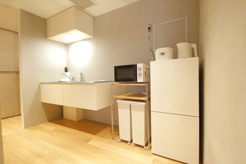 Apartment, 1 Bedroom (3F -Doma-) | Private kitchen | Fridge, microwave, stovetop, rice cooker