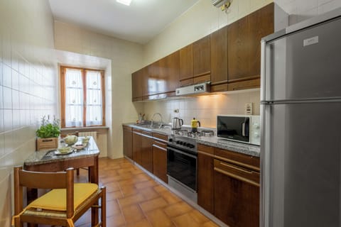 Apartment, City View | Private kitchen | Full-size fridge, microwave, oven, espresso maker