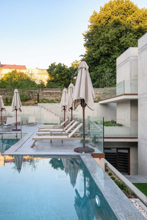 Indoor pool, seasonal outdoor pool