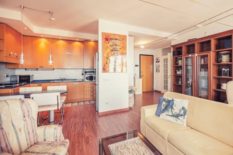 Apartment, Sea View | Private kitchen | Highchair