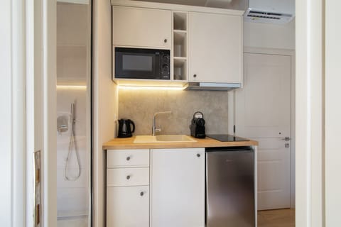 Standard Apartment | Private kitchen | Oven, dishwasher, toaster, cookware/dishes/utensils