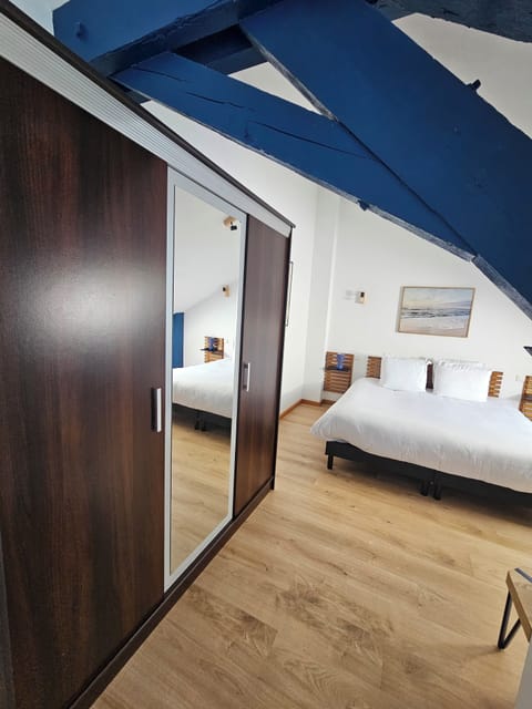 Family Quadruple Room, Garden View | Desk, laptop workspace, free WiFi