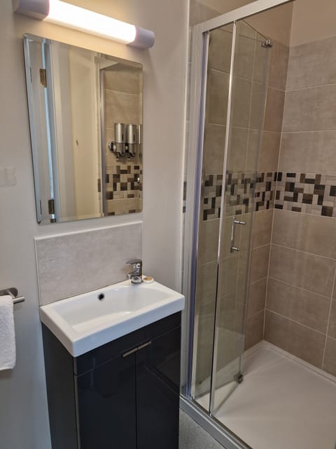 Standard Room | Bathroom | Shower, rainfall showerhead, hair dryer, towels