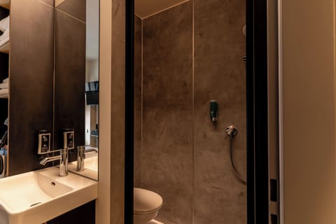 Triple Room | Bathroom | Shower, hair dryer, towels, soap