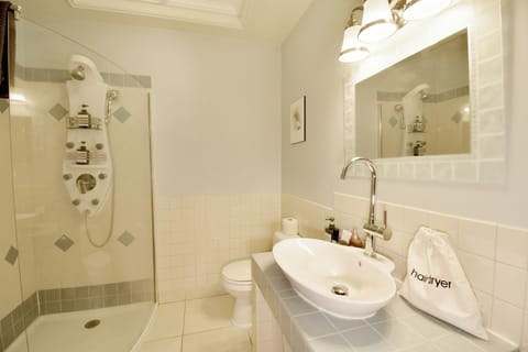 Signature Room, 1 King Bed, Bathtub | Bathroom | Hair dryer, towels