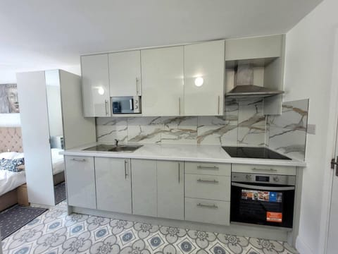 Studio | Private kitchen | Fridge, microwave, oven, stovetop