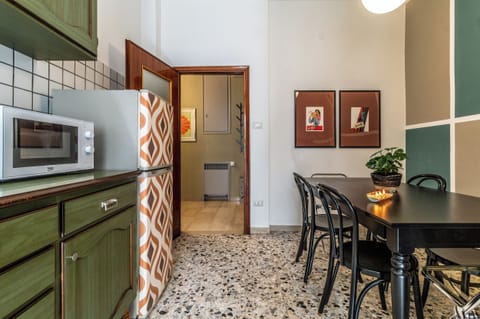 Apartment | Private kitchen | Full-size fridge, microwave, stovetop, electric kettle