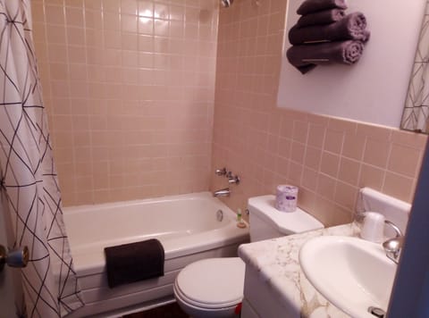 Standard Double Room, Balcony | Bathroom | Hair dryer, towels, soap, shampoo