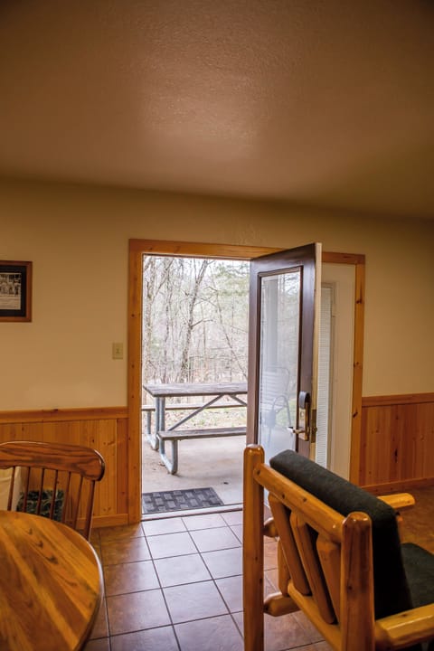 Family Cabin, 1 Bedroom, Kitchen | Terrace/patio