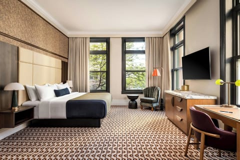 Premium bedding, pillowtop beds, in-room safe, desk