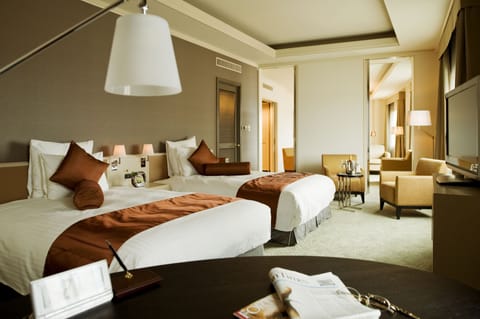 Royal Suite, 2 Double Beds | Premium bedding, down comforters, minibar, in-room safe