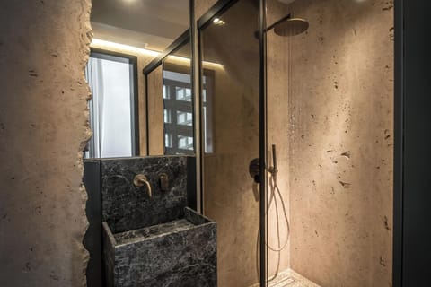 Deluxe Suite | Bathroom | Shower, rainfall showerhead, free toiletries, hair dryer