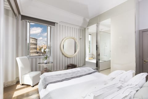 Double Room (Master, Colosseum View) | Premium bedding, memory foam beds, minibar, in-room safe