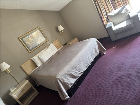 Deluxe Room, 1 King Bed, Jetted Tub | Desk, blackout drapes, iron/ironing board, free WiFi