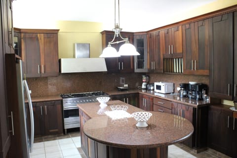 Premium Villa | Private kitchen | Full-size fridge, microwave, oven, dishwasher