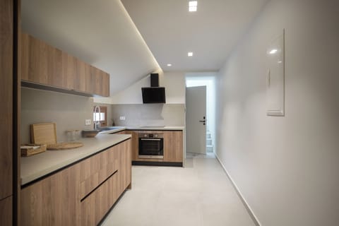 Panoramic Apartment, 2 Bedrooms | Private kitchen | Full-size fridge, microwave, oven, dishwasher