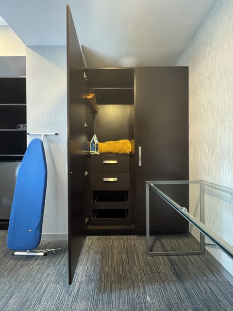 Luxury Apartment, 1 Bedroom, City View | 1 bedroom, desk, laptop workspace, blackout drapes