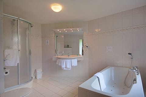 Superior Room | Bathroom | Free toiletries, hair dryer, towels