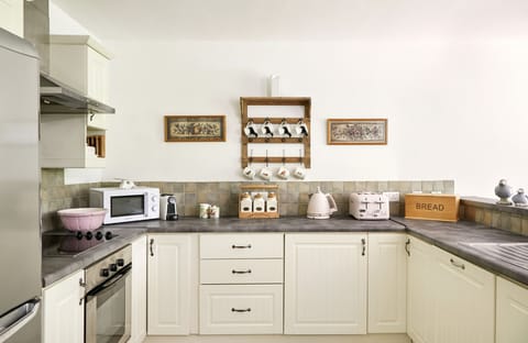 Microwave, electric kettle, highchair