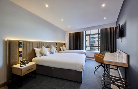 Premium bedding, in-room safe, desk, laptop workspace