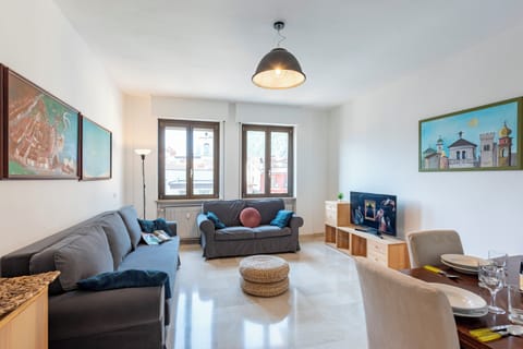 Family Apartment, Multiple Bedrooms (Casa Lucia in Riva Town) | Living area | Flat-screen TV