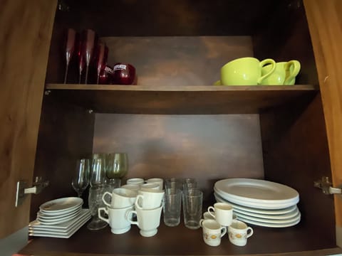 Basic Apartment | Private kitchenette | Mini-fridge, microwave, cookware/dishes/utensils