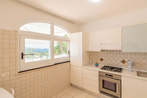 Family Villa, 2 Bedrooms, 2 Bathrooms (La Terrazza Sul Mare Di Ischia) | Private kitchen | Fridge, oven, stovetop, dishwasher