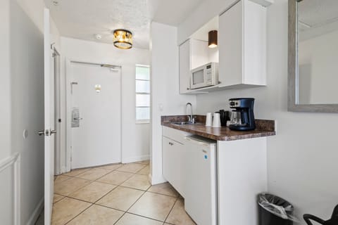 Room, 1 King Bed, Balcony, Ocean View (Oceanfront Inn Room #25) | Private kitchen | Fridge, microwave, coffee/tea maker