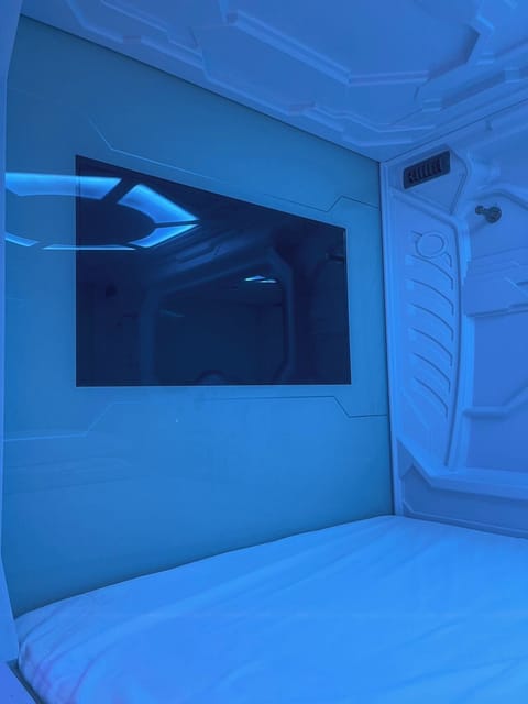 Man Capsule Room A | Hypo-allergenic bedding, down comforters, pillowtop beds, in-room safe