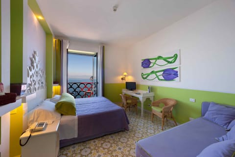 Classic Double or Twin Room, 1 Double or 2 Twin Beds, Balcony, Sea View | Minibar, in-room safe, desk, free WiFi