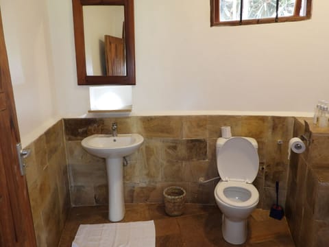 Deluxe Single Room, Private Bathroom, Pool View | Bathroom | Combined shower/tub, free toiletries, hair dryer, slippers