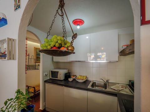 Comfort Duplex, City View | Private kitchen | Fridge, microwave, oven, stovetop