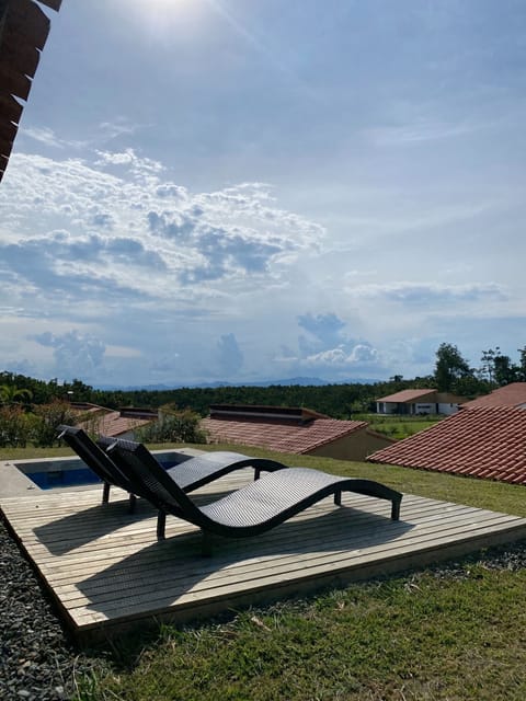 Outdoor banquet area