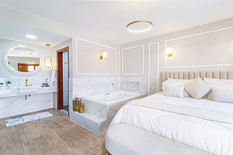 Luxury Double Room, 1 Queen Bed, Jetted Tub | Premium bedding, minibar, individually decorated, individually furnished