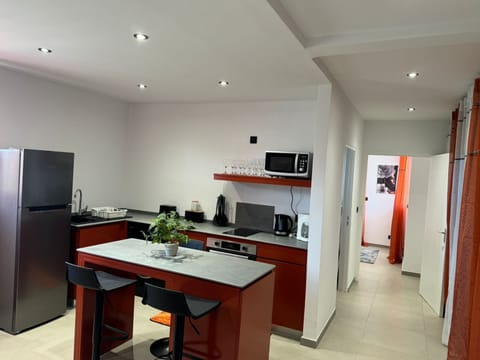 Apartment | Private kitchen | Microwave, espresso maker, cookware/dishes/utensils