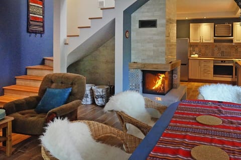 House | Living area | Fireplace