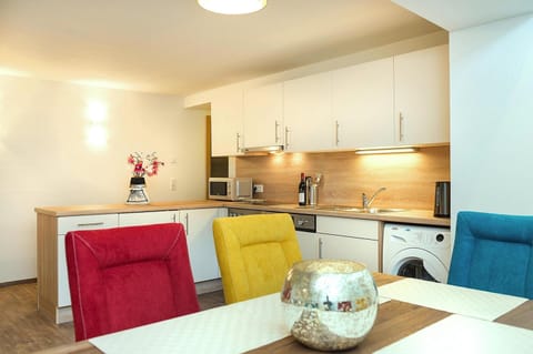 Apartment | Private kitchen | Electric kettle, toaster, highchair