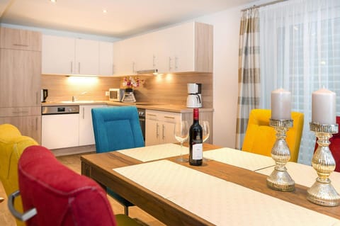 Apartment | Private kitchen | Electric kettle, toaster, highchair