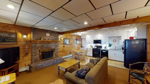 Cabin, 1 Bedroom, Non Smoking, Lake View | Living area | 42-inch Smart TV with digital channels, DVD player, streaming services