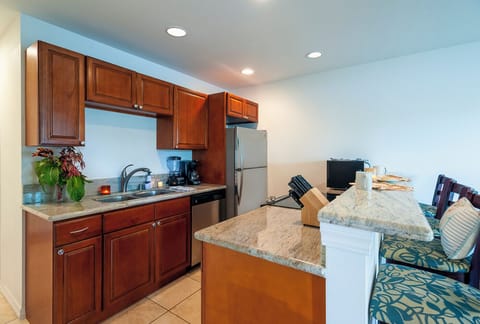 Condo, 1 King Bed with Sofa bed, Balcony, Ocean View (218) | Private kitchen | Coffee/tea maker