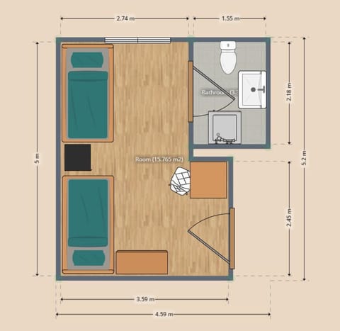 Basic Double or Twin Room | Free WiFi