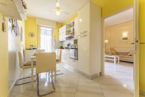 Apartment | Private kitchen | Full-size fridge, microwave, oven, stovetop