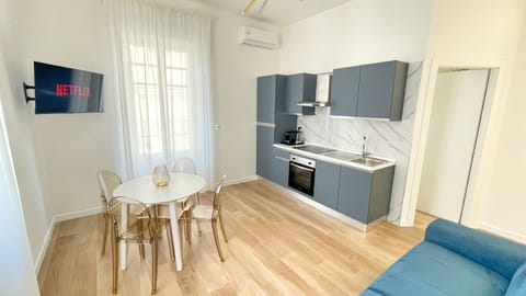 Deluxe Apartment, City View | Private kitchen | Full-size fridge, oven, stovetop, espresso maker