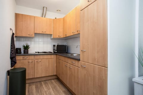 Deluxe Apartment, 2 Bedrooms | Private kitchen | Fridge, microwave, dishwasher, coffee/tea maker