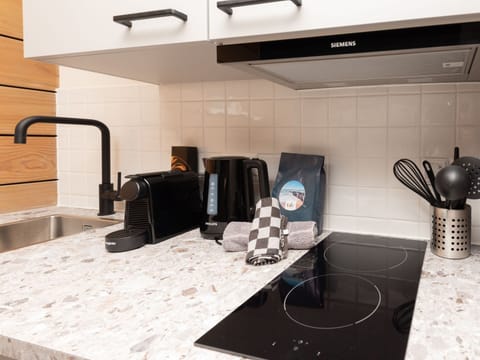 Classic Apartment, 1 Bedroom | Private kitchen | Fridge, microwave, dishwasher, coffee/tea maker