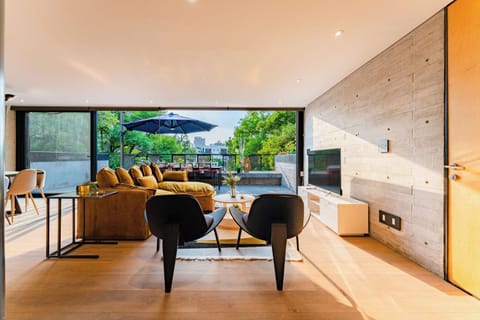 Apartment, 3 Bedrooms | Living area | TV